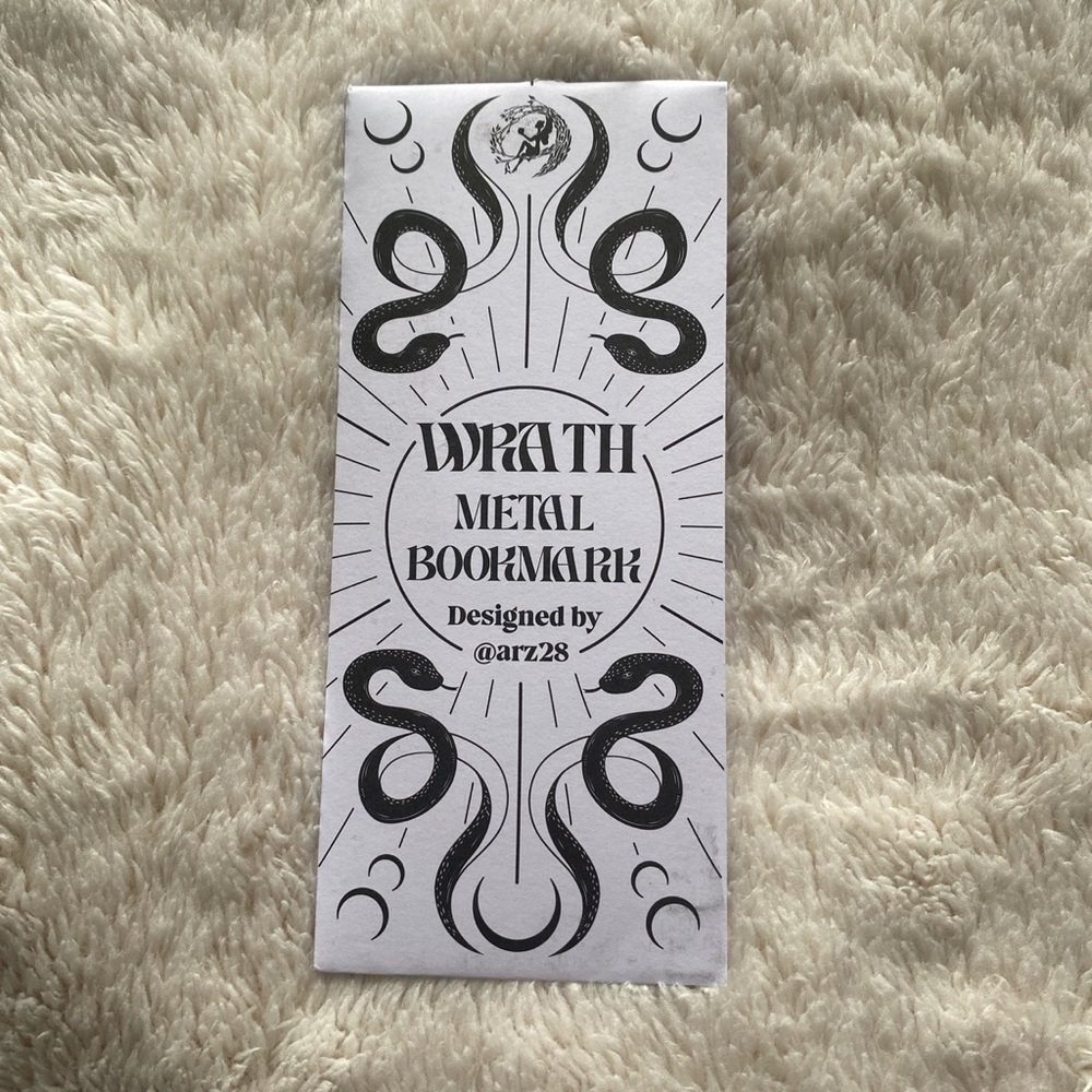 Fairyloot March 2023 Wrath Bookmark